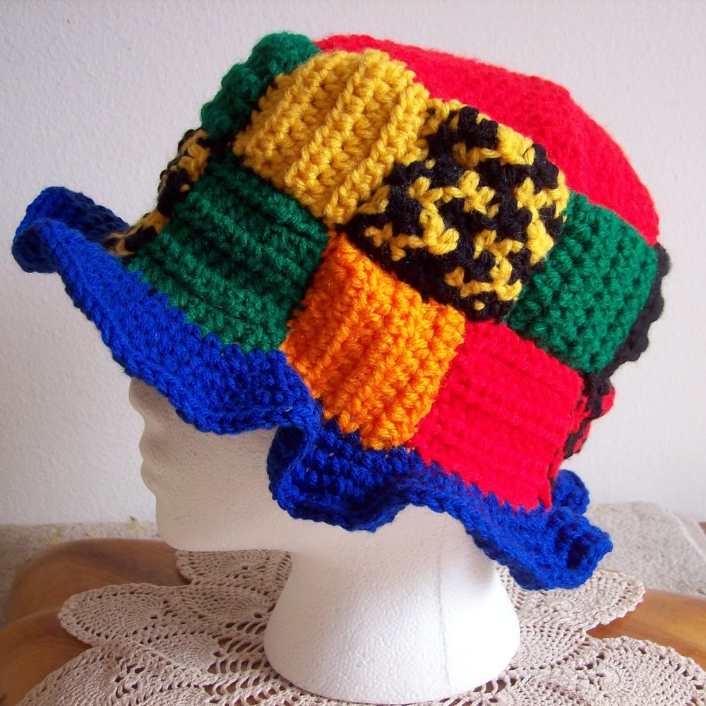 Harry Style Patchwork Bucket Hat - image 1